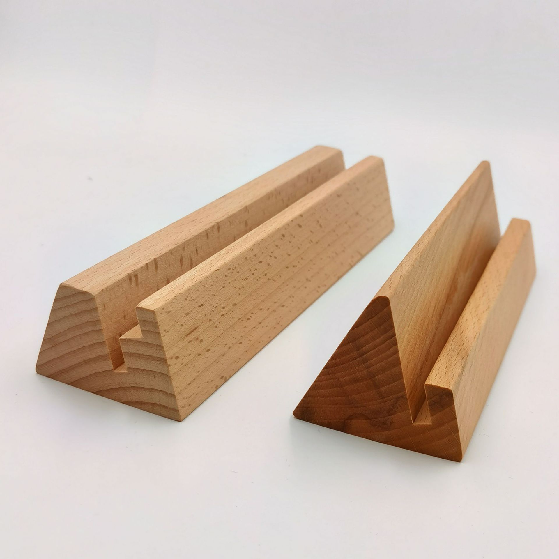 创意实木便签座木质明信片台历台签底座酒水牌广告牌展示木底座