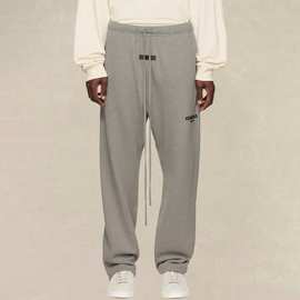 复线ESSENTIALS 美式高街潮牌美式秋冬卫裤直筒加绒长裤男