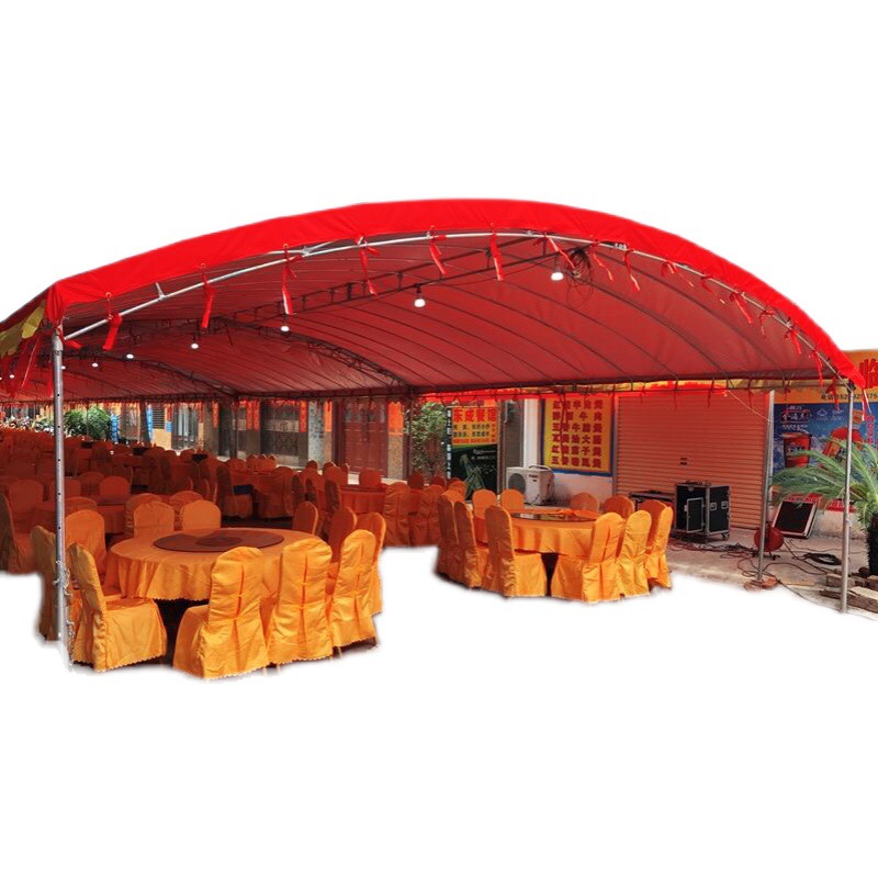 农村流动酒席遮阳棚红白喜事帐篷婚庆喜棚餐饮大排档户外彩蓬雨棚