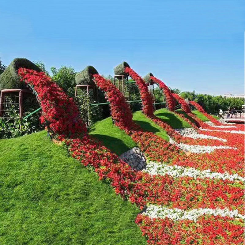 仿真绿雕工艺品绿雕仿真绿雕景观稻草人户外大型绿雕立体花坛花柱