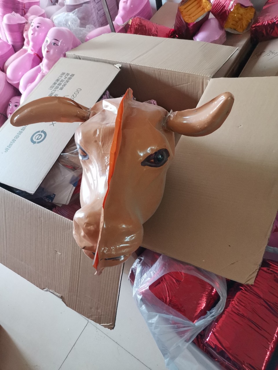 塑料牛头马头殡葬用品清明扫墓丧葬烧纸冥币花圈白事佛教纸扎纸活