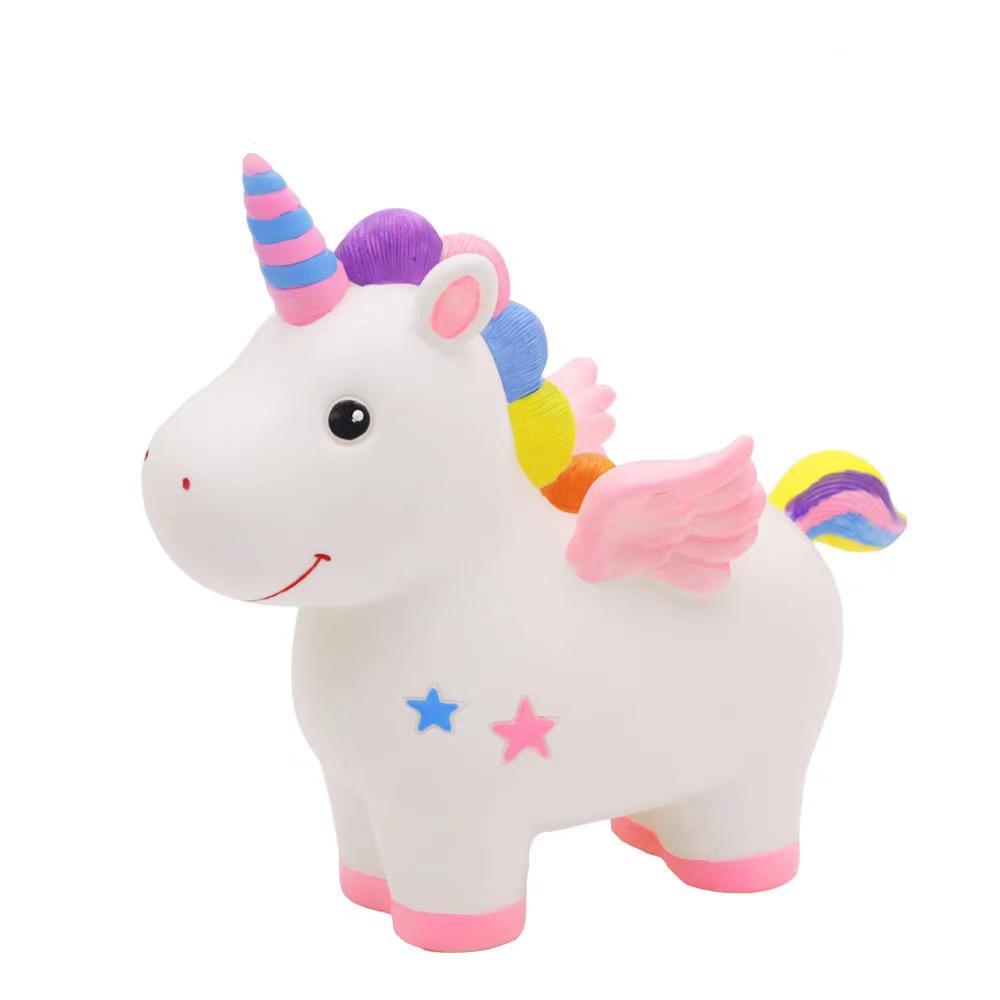 耐摔搪胶娃娃新款网红非石膏儿童diy涂色地摊史迪仔独角兽库洛米