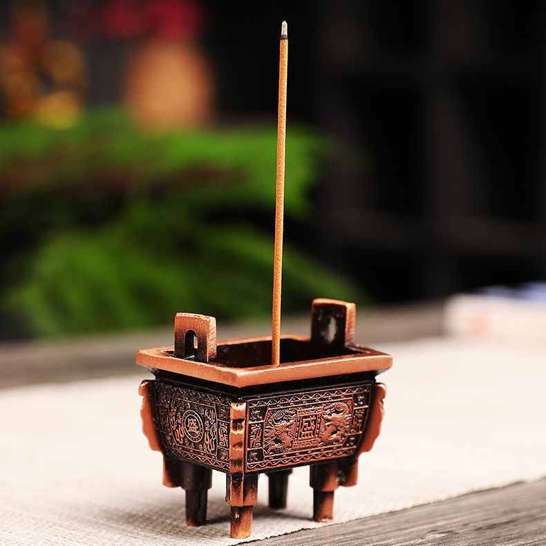 迷你鼎香炉家用室内香薰炉茶道禅意摆件线香檀香沉香立式香插香座