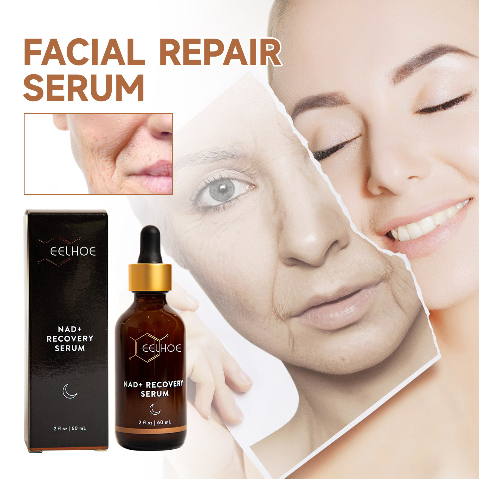 Eelhoe Facial Repair Essence Anti-Aging Firming Facial Skin Fading Wrinkle French Lines Wrinkles