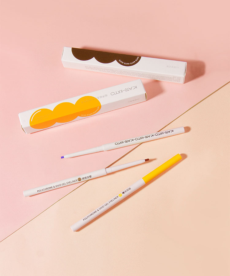 kato眼线笔胶笔不晕染防水持久液棕彩色kato新手初学者极细铅笔