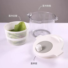 蔬菜甩干器厨房沙拉工具脱水器家用洗菜盆水果甩干机手摇去水甩水