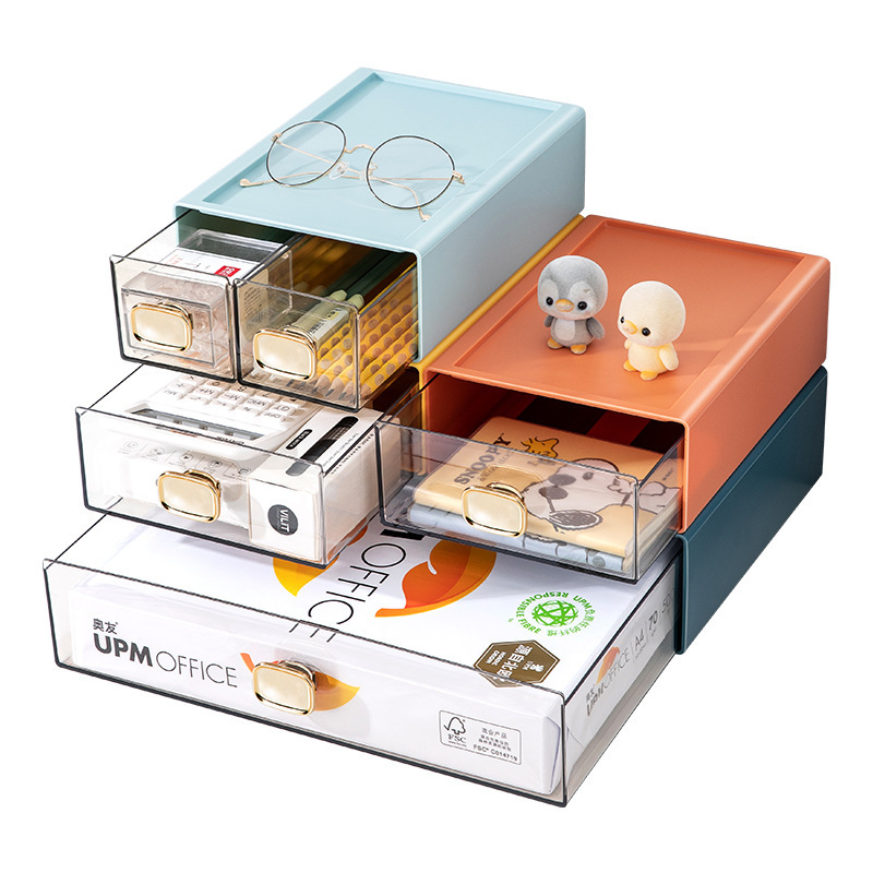 Younai File Stationery Clutter Organizing Box Artifact Office Desk Storage Rack Drawer Desktop Storage Box