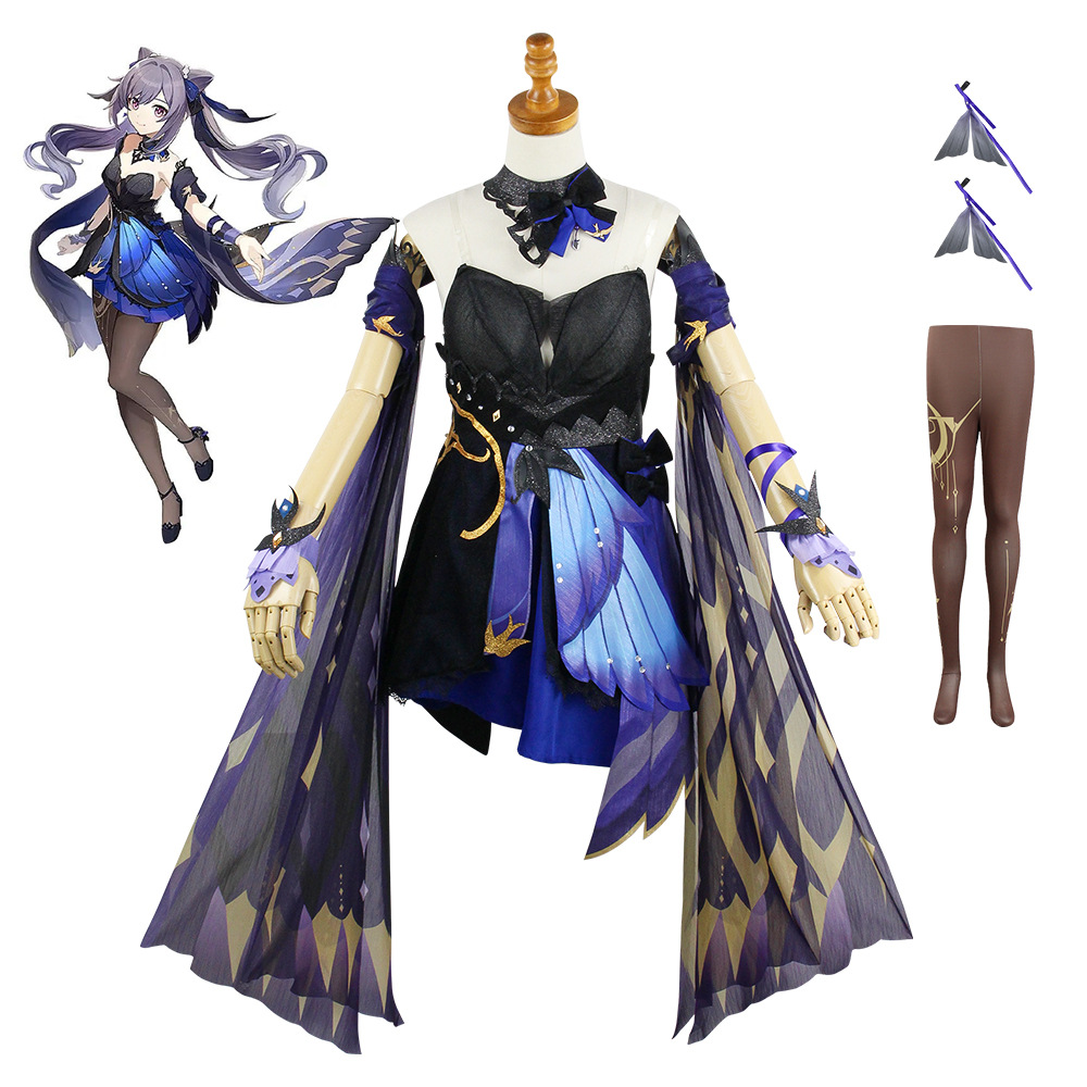 原神游戏cos服刻晴霓裾翩跹新皮肤同款cosplay服装表演服女装