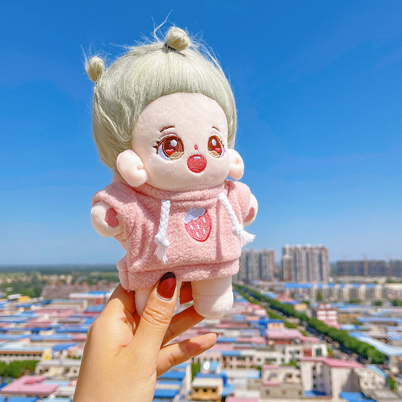 Star Fried Wool Cotton Doll Doll Girls' Gifts Doll 20cm Naked Doll Super Cute Dress-up Plush Toy Wholesale