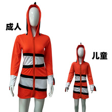 新款小丑鱼亲子装 海洋主题装 万圣节cosolay舞台服 幼儿园表演服