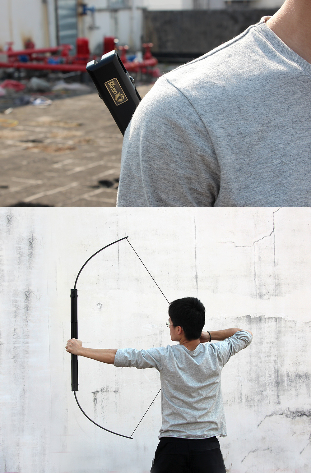 狼啸折叠弓5代便携射箭器材成人折叠弓铝合金弓箭射击渔猎弓