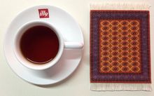 厂家  定制西域风情茶杯地毯垫 流苏彩色地毯杯垫生产工厂
