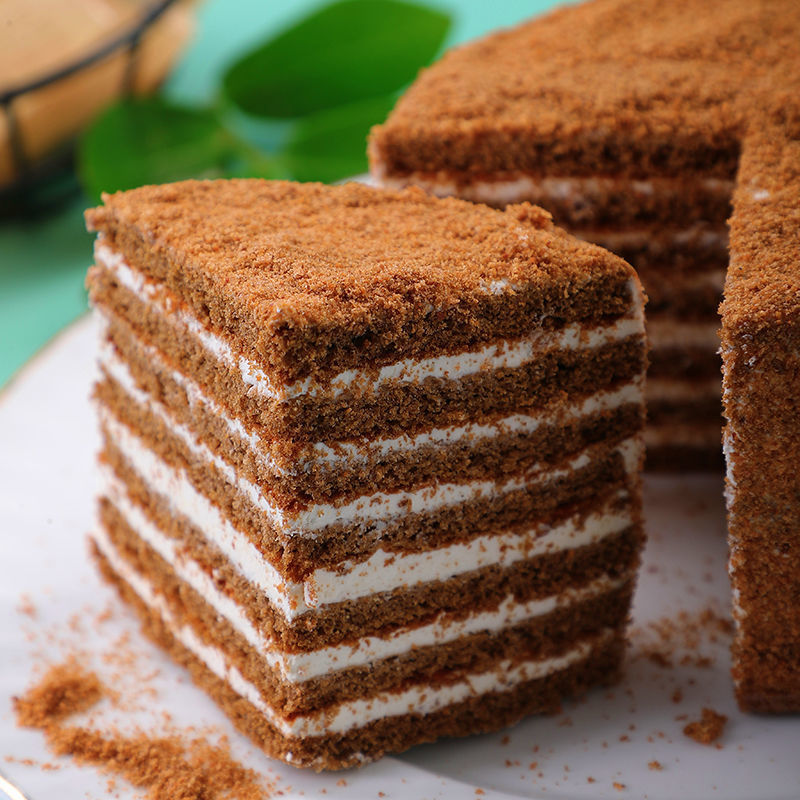 双山提拉米苏风味蛋糕千层蛋糕网红奶油早餐面包糕点零食品独立站