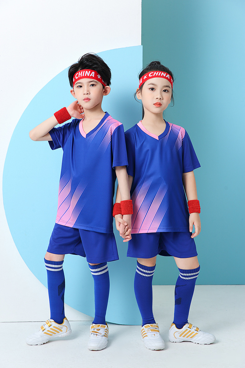 足球服儿童套装幼儿园中小学生足球球服训练服儿童款球衣球裤夏季