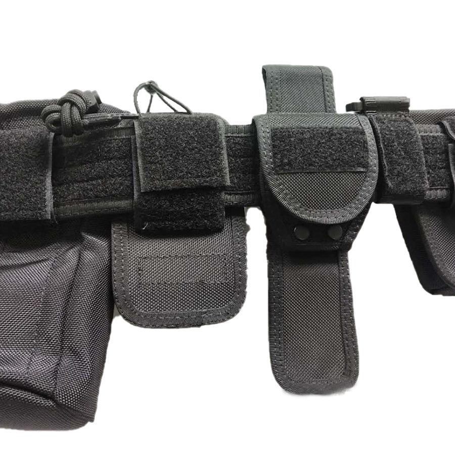 新标六件套杜邦尼龙1680d牛津布多功能战术腰带户外安保执勤腰带