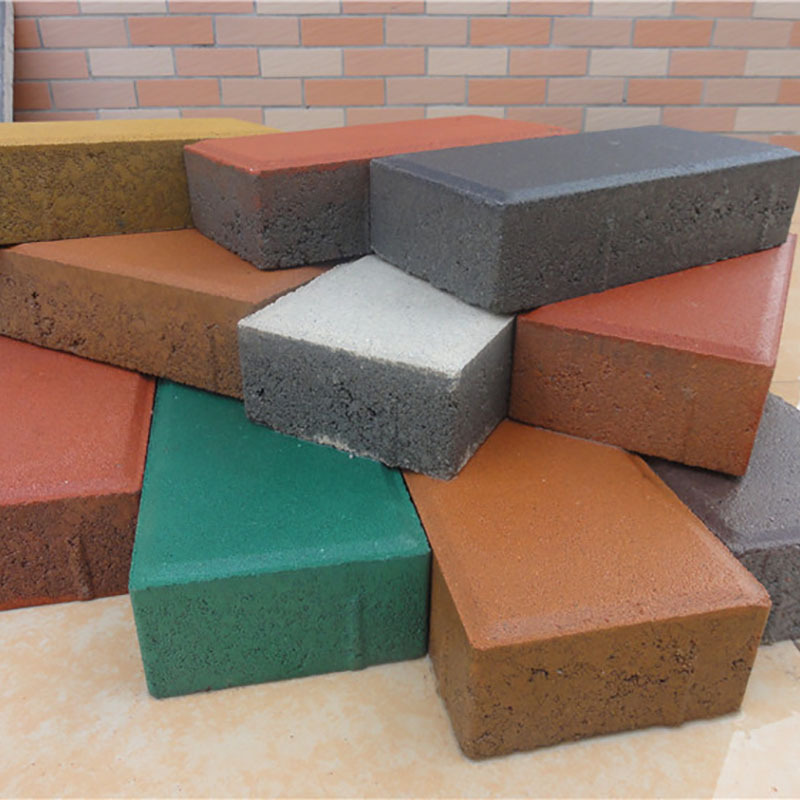 仿石环保砖厂彩色人行道砖定制新款透水砖加工承接市政工程道路砖