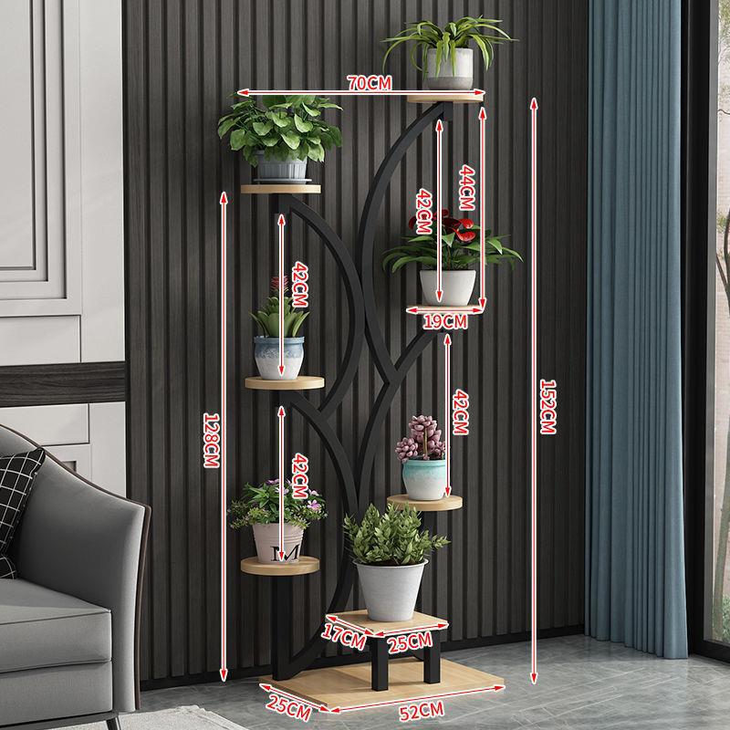 Flower Rack Living Room Floor Shelf Balcony Layout Simple Modern Jardiniere Iron Plant Shelf