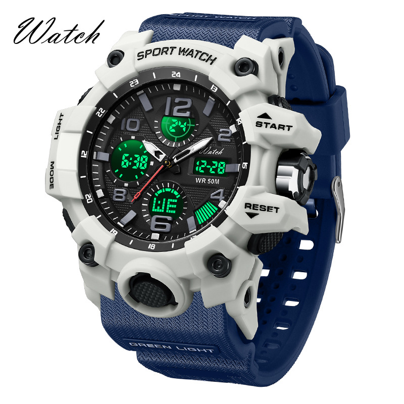 电子手表国内爆款男学生青少年休闲风手表时尚运动防水电子手表