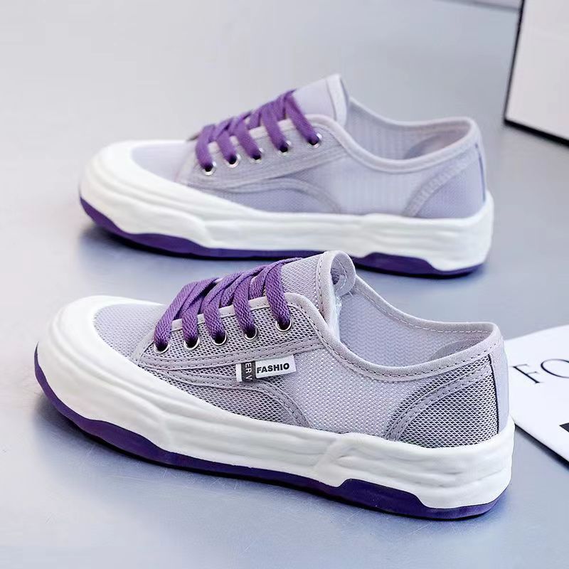 Women's Sneakers Summer 2023 New Thin Breathable Mesh Sports Mesh Shoe Tip Fashion Casual All-Matching Sneakers