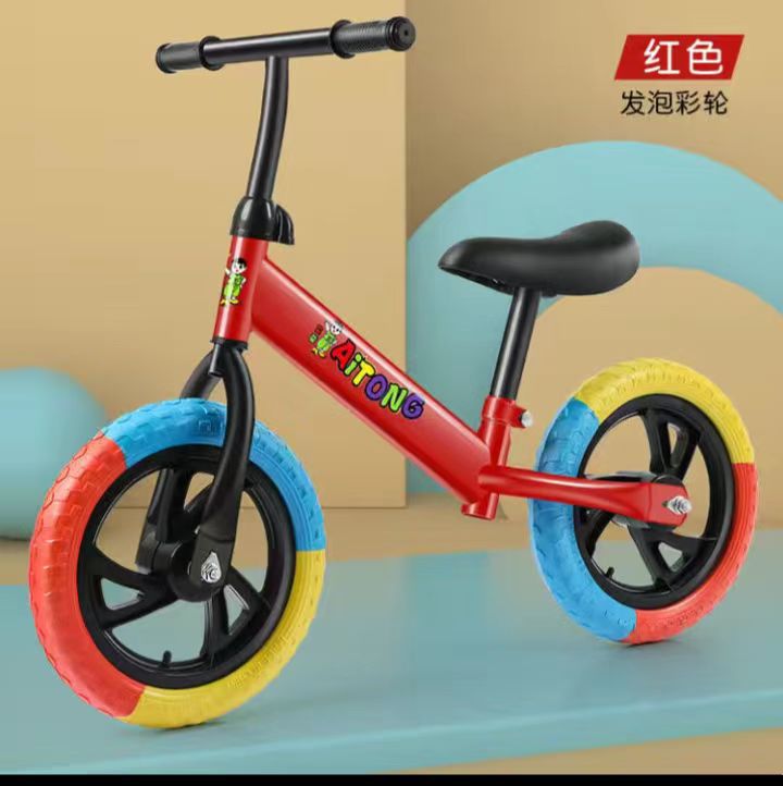 Balance Car Children's Pedal-Free Bicycle Baby Sliding Scooter Toddler Practice Toy Car 1-3 Balance Car