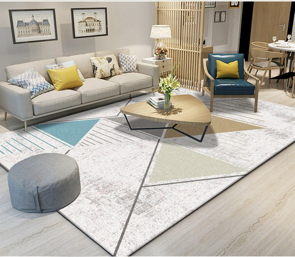 简约客厅地毯 欧式家用地毯 吸水地垫地毯整铺多尺寸批发地毯
