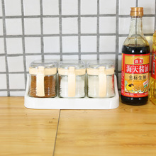 振兴方形玻璃调味罐YH5996厨房家用调味料罐子调味瓶罐盐罐收纳罐