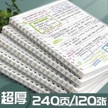 线圈本笔记本a5可携式迷你小本子a6空白b5超厚a4记事本pp高颜值芳