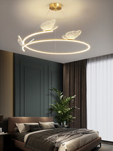 蝴蝶圆圈吊灯 现代简约大气轻奢客厅卧室2022年新款创意个性灯具