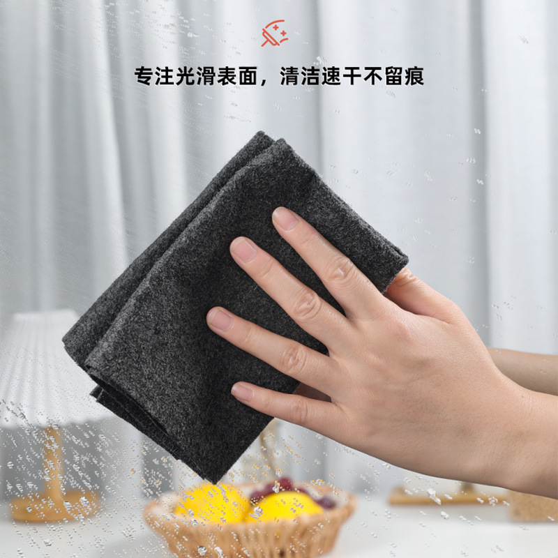 9万片厂家供应椰壳抹布易清洁厨房抹布百洁布纯色洗碗布懒人抹布批发