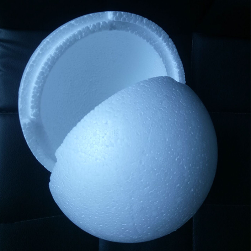 保丽龙空心泡沫球diy手工制作材料彩绘雕刻白胚婚庆道具装饰圆球