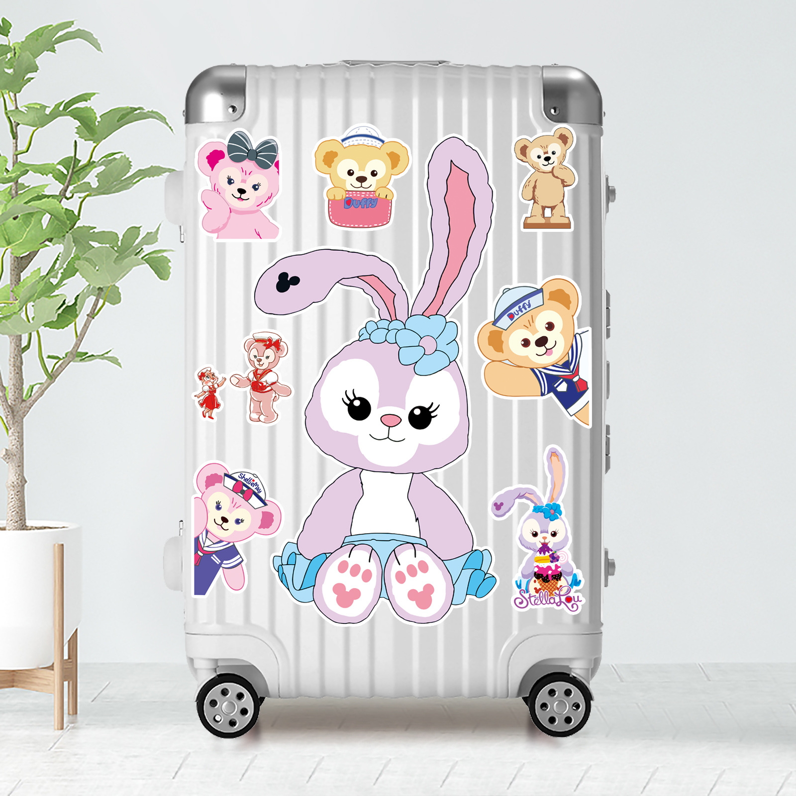 全贴整张星戴露可爱卡通大号行李箱贴纸防水滑板电脑平板装饰礼品