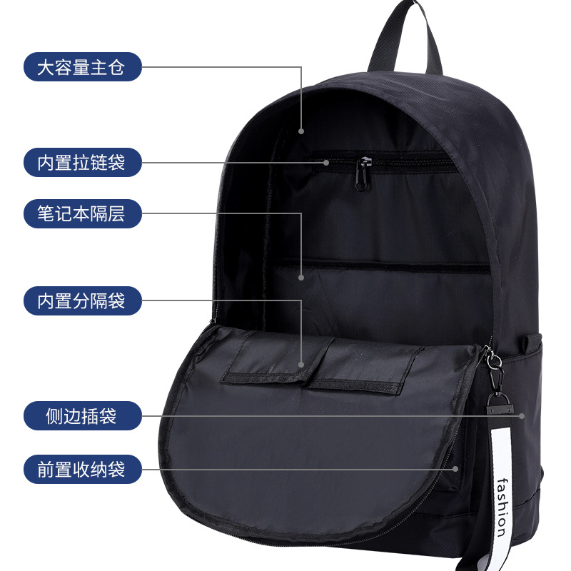 New Breathable Burden-Reducing Waterproof Backpack for Primary School Students in Grade 1-6