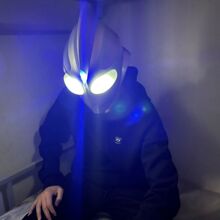 迪迦奥特曼头套头盔皮套可穿戴真人派队表演仿真面具抖音同款