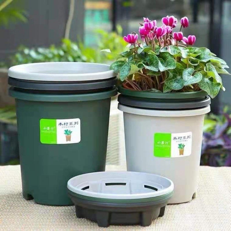 加仑盆新款三代加仑盆加厚树脂控根透月季铁线莲简约风塑料花盆