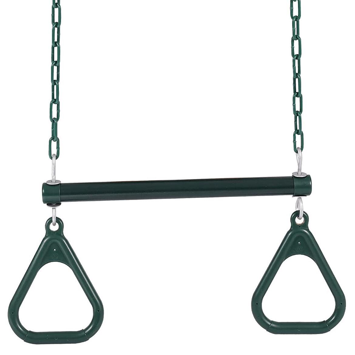 儿童吊环秋千户外锻炼健身运动吊环钢管握手三角单杠吊环