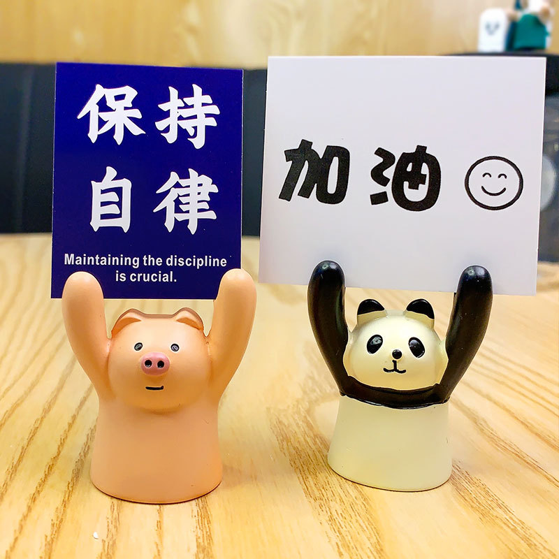 Inspirational Creative Cartoon Tag Pig Desktop Decoration Cute Home Decorations for Free New Year Small Gifts Wholesale