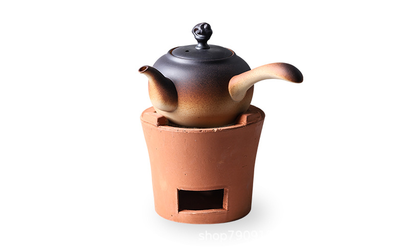 炭炉陶土老式红泥小火烧炭炉家用户外煮茶炉小型功夫煮茶器烧水壶