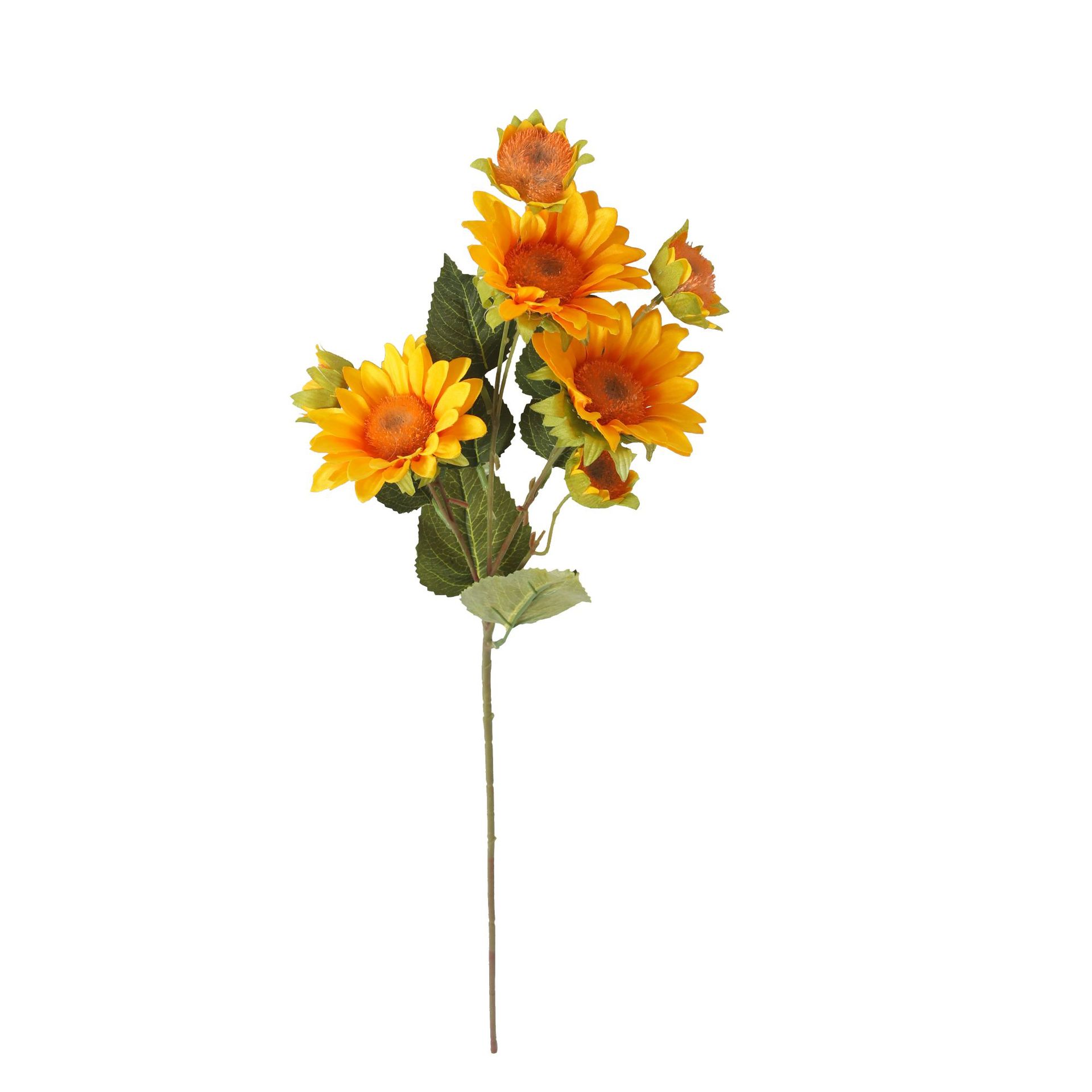 Cross-Border Supply 7-Head Sunflower Artificial/Fake Flower Decoration SUNFLOWER Bouquet Home Decor Floriculture Decoration