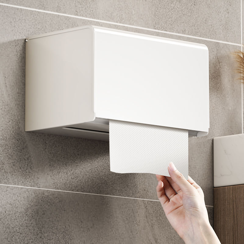 厕所抽纸盒卫生间厕纸盒免打孔墙上置物架免打孔浴室纸巾盒卷批发