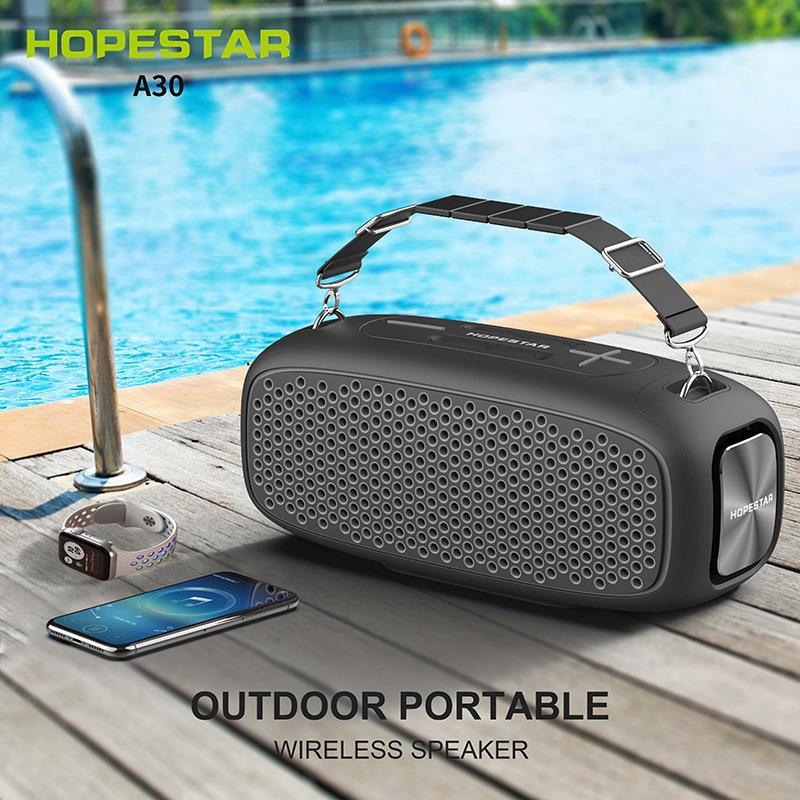 Hopestar New A30 Bluetooth Speaker Outdoor Strap 55W High Power Tws Heavy Subwoofer Bluetooth Speaker