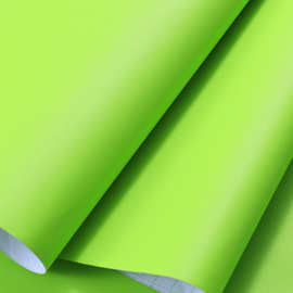 加厚10米纯绿色墙纸自粘背景墙网红餐饮水果店纯色防水壁纸清新绿