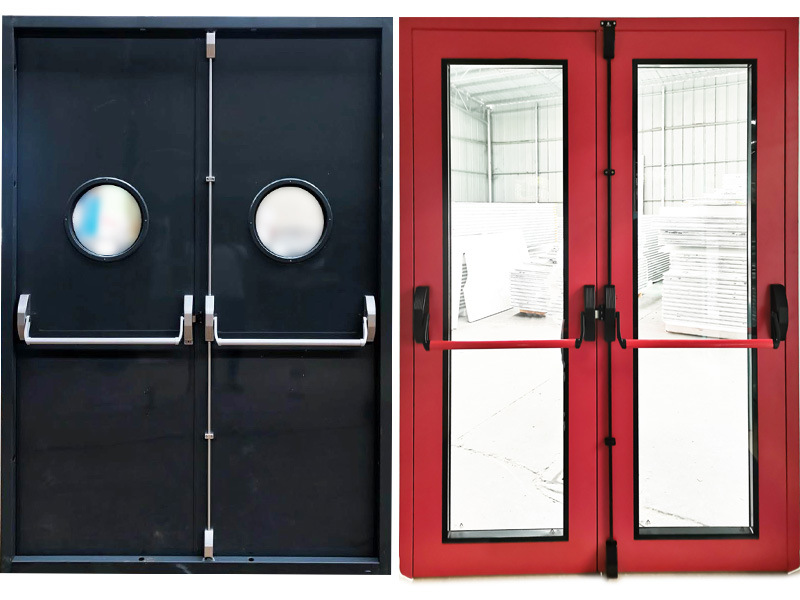 洁净门下压式逃生锁消防通道防火门推杆锁玻璃门铝合金烤漆压杆锁