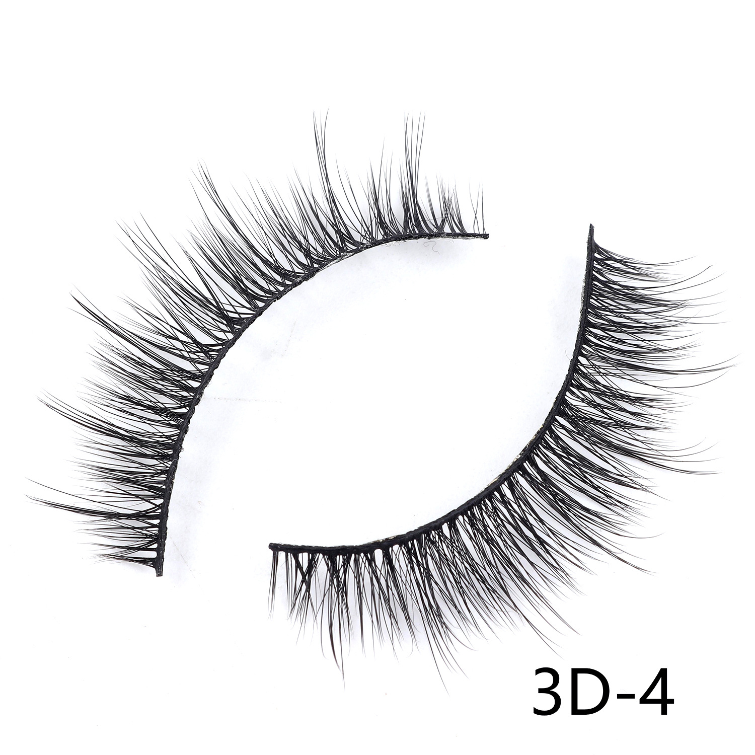 Lazy Glue-Free Self-Adhesive One-Pair Package Natural False Eyelashes Reusable Self-Adhesive Strip Eyelash