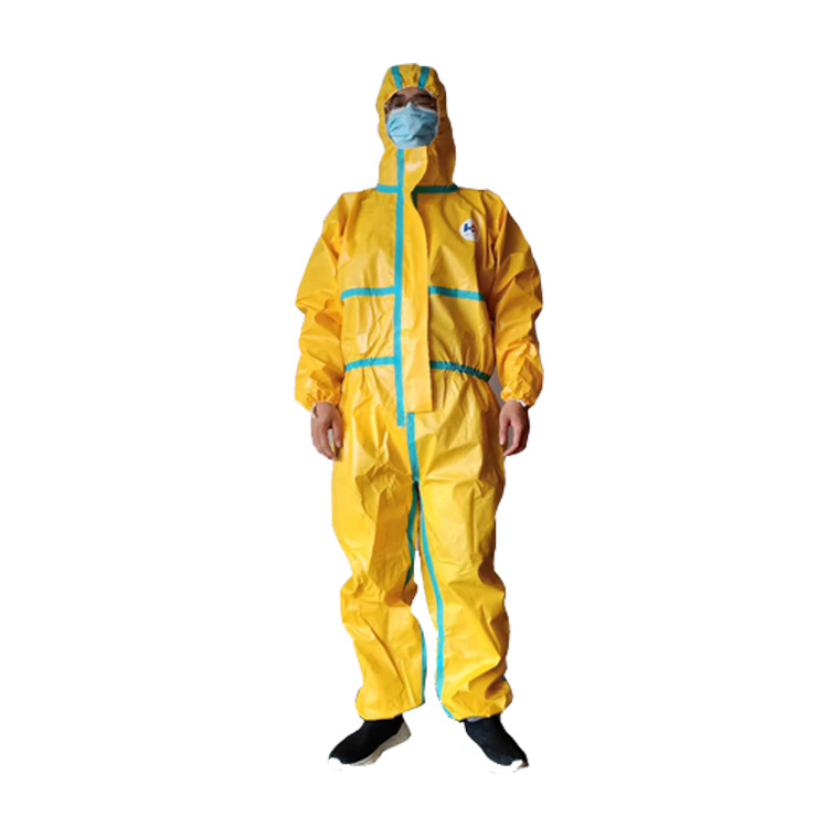 c级防护轻型防化服防酸碱连体式防护服厂家直供