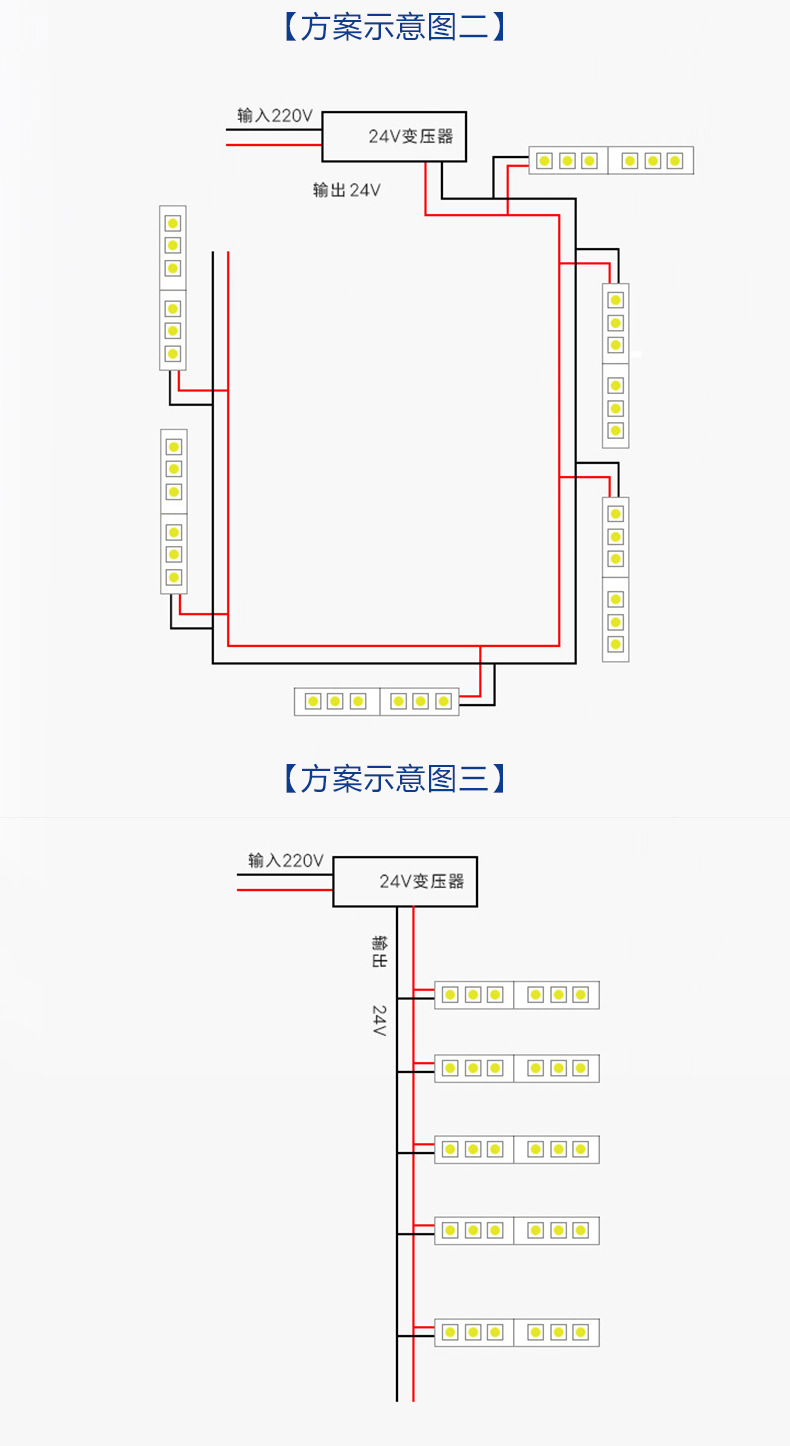 低压灯带驱动电源 柜台铝槽线条灯变压器220v转12v/24v开关电源
