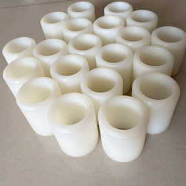 白色pa6尼龙套管加工 耐磨绝缘塑料管套 模具注塑尼龙固定隔套