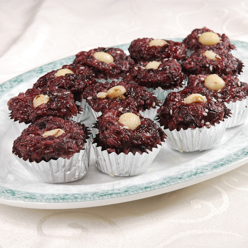 阿诺黑糯米糕广式早茶点心糯米糕下午茶酒店糕点冷冻食品360g/包