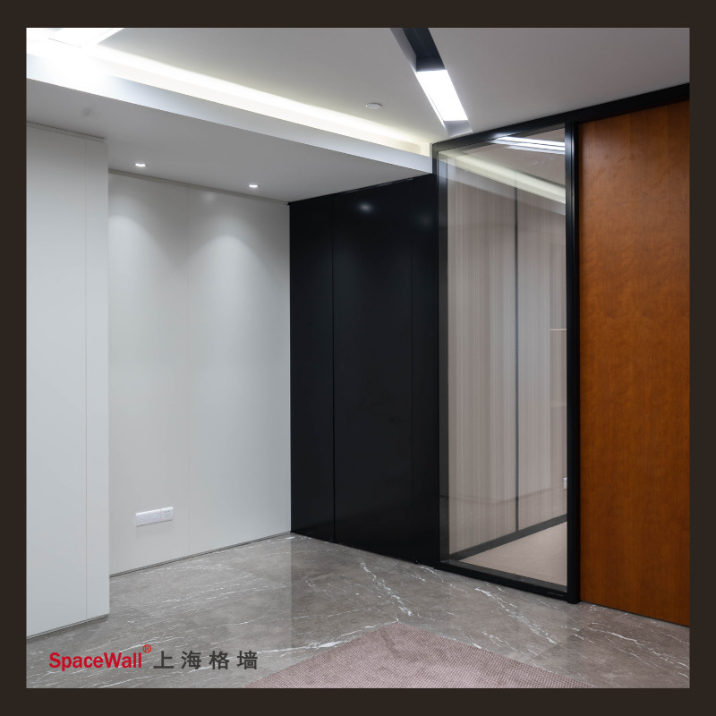 办公室烤漆玻璃隐藏门室内密室门办公区域储藏间暗门隔音无框暗门