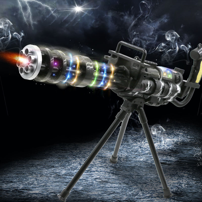 黄金加特林电动连发声光重机吃鸡全套装备男孩儿童仿真玩具琳