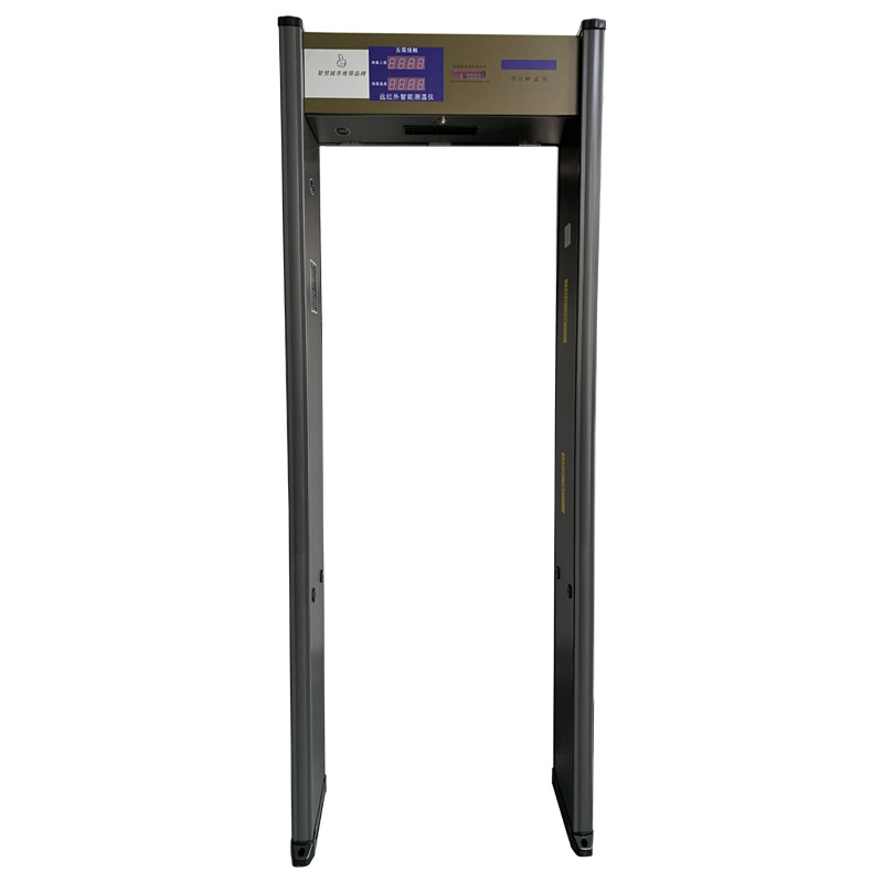 双探头温控检测门红外线测温仪行政单位超市快速通过